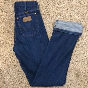 29x38 Dark Wash Cowboy Cut Wranglers